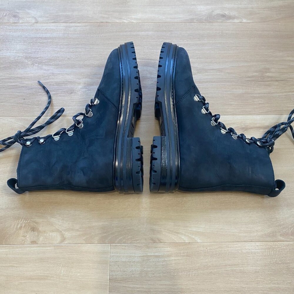 Jenni Kayne Women’s Oiled Leather Combat Lug Sole Boots Black Size 37 (US 7) - Picture 6 of 10